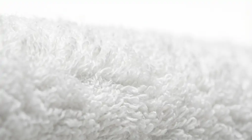 High-density cotton terry loops showing premium textile quality for hotel towels